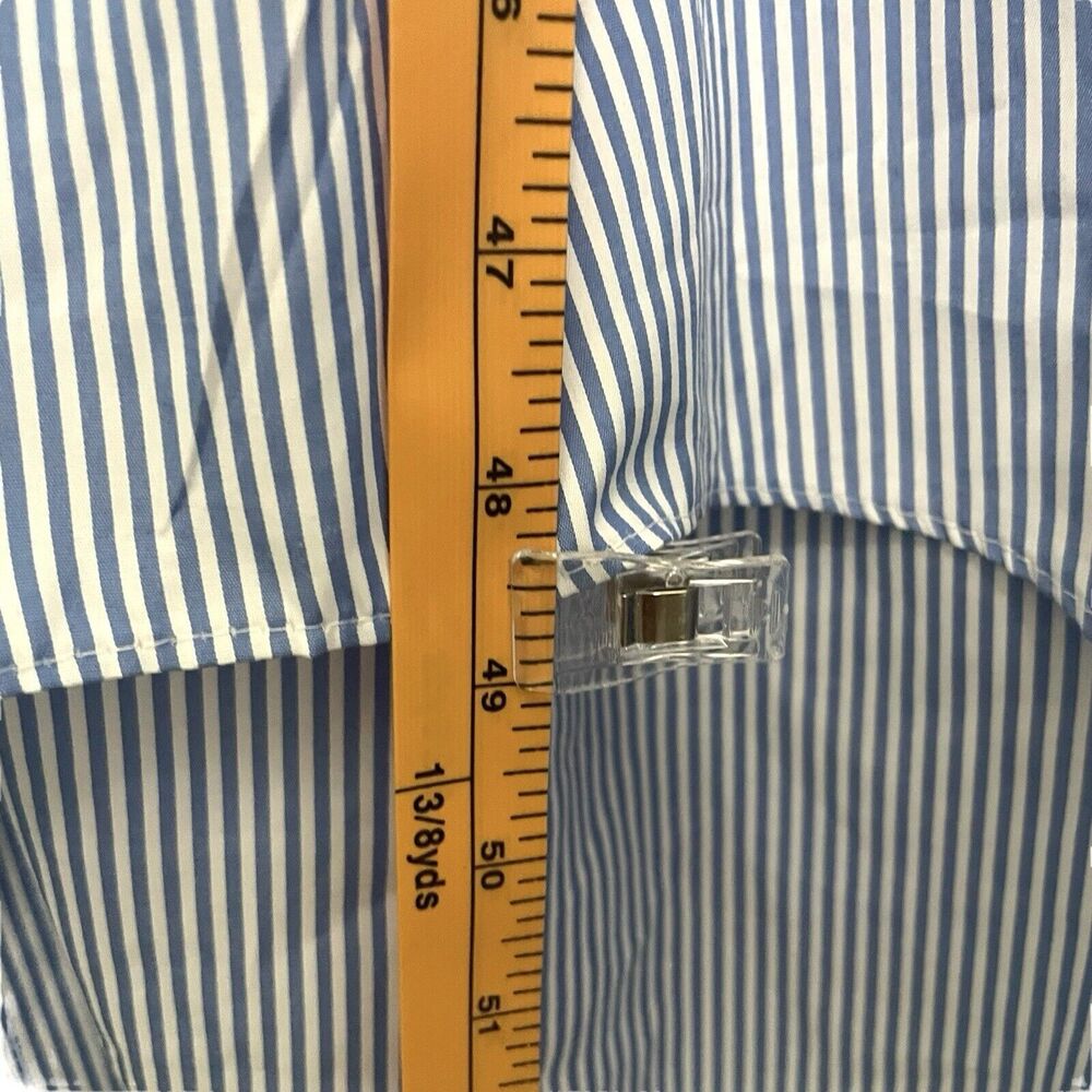 Maison Tara Blue and White Striped Maxi Dress - Picture 12 of 15